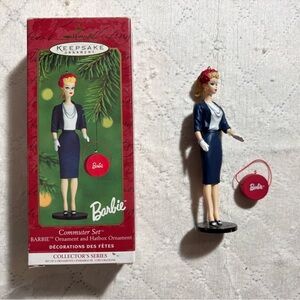 Hallmark Barbie commuter set ornament